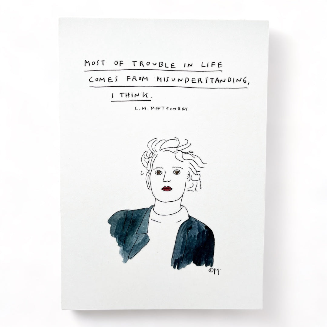 POSTKARTE: „Most of trouble in life comes from misunderstanding…“