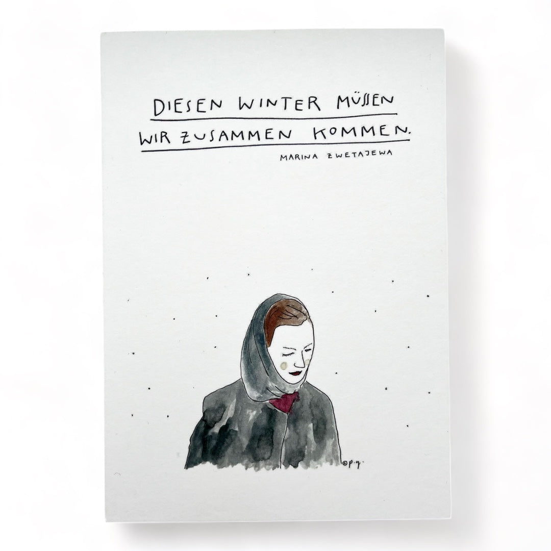 POSTKARTE: „Diesen Winter müssen wir zusammen kommen“