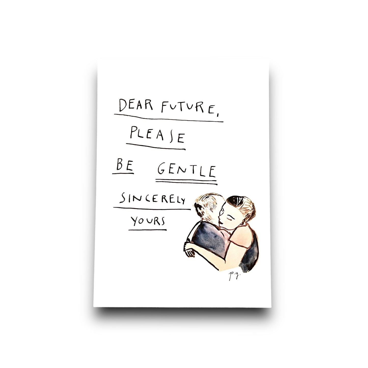 POSTKARTE: „dear future, please be gentle“