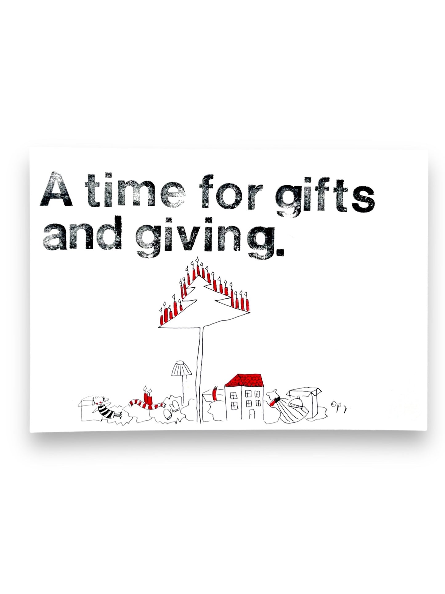 WEIHNACHTSKARTE „A time for gifts and giving“